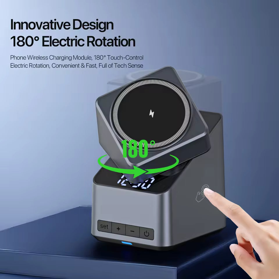 Magnetic 4-in-1 Wireless Charging Station for iPhone, Apple Watch & AirPods